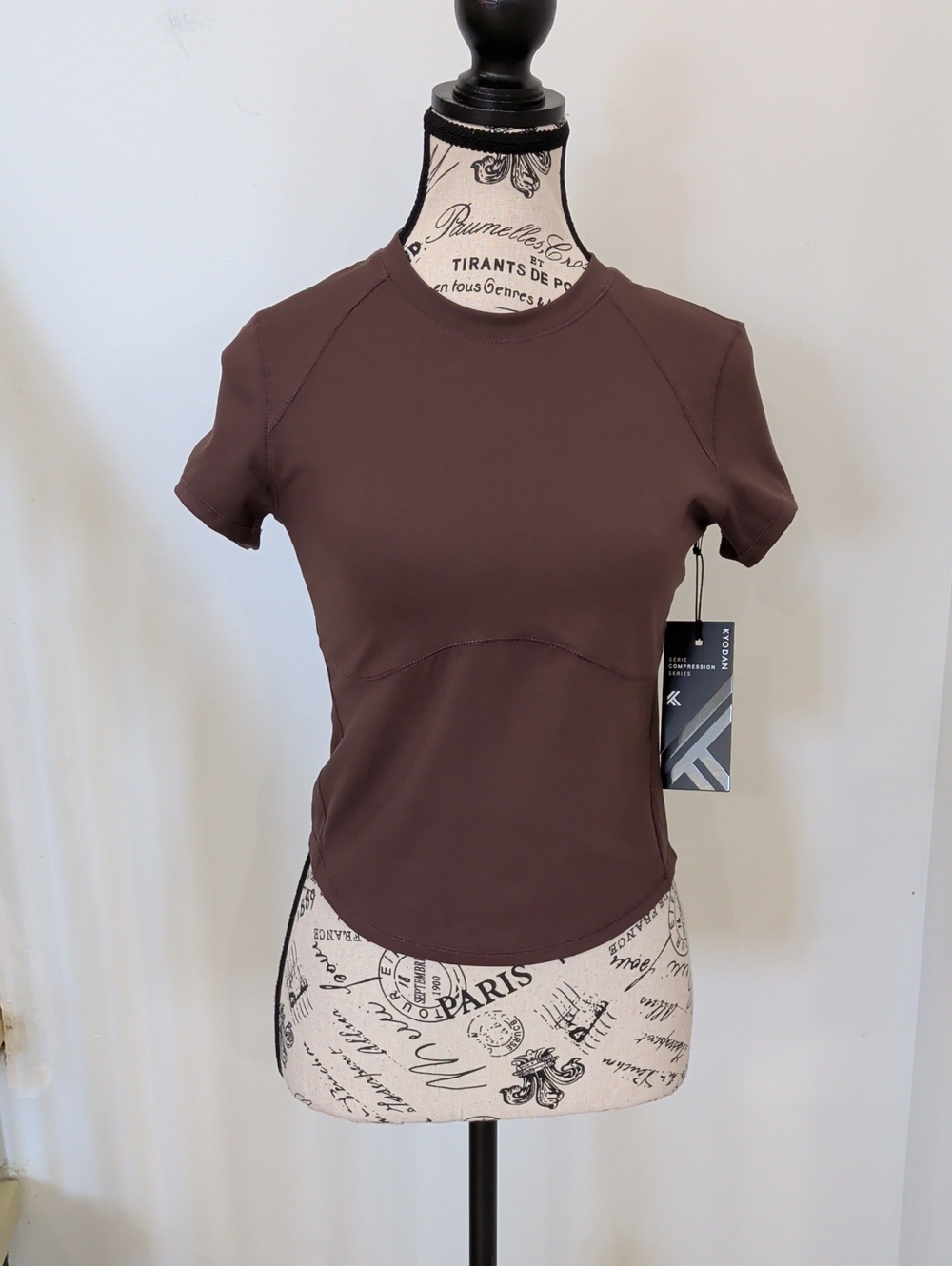 KYODAN | Women's Dark Brown StrideForm Short Sleeved Compression Shirt